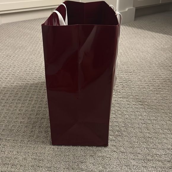 Gucci Maroon High Gloss Shopping Bag and Matching Box - Picture 2 of 4